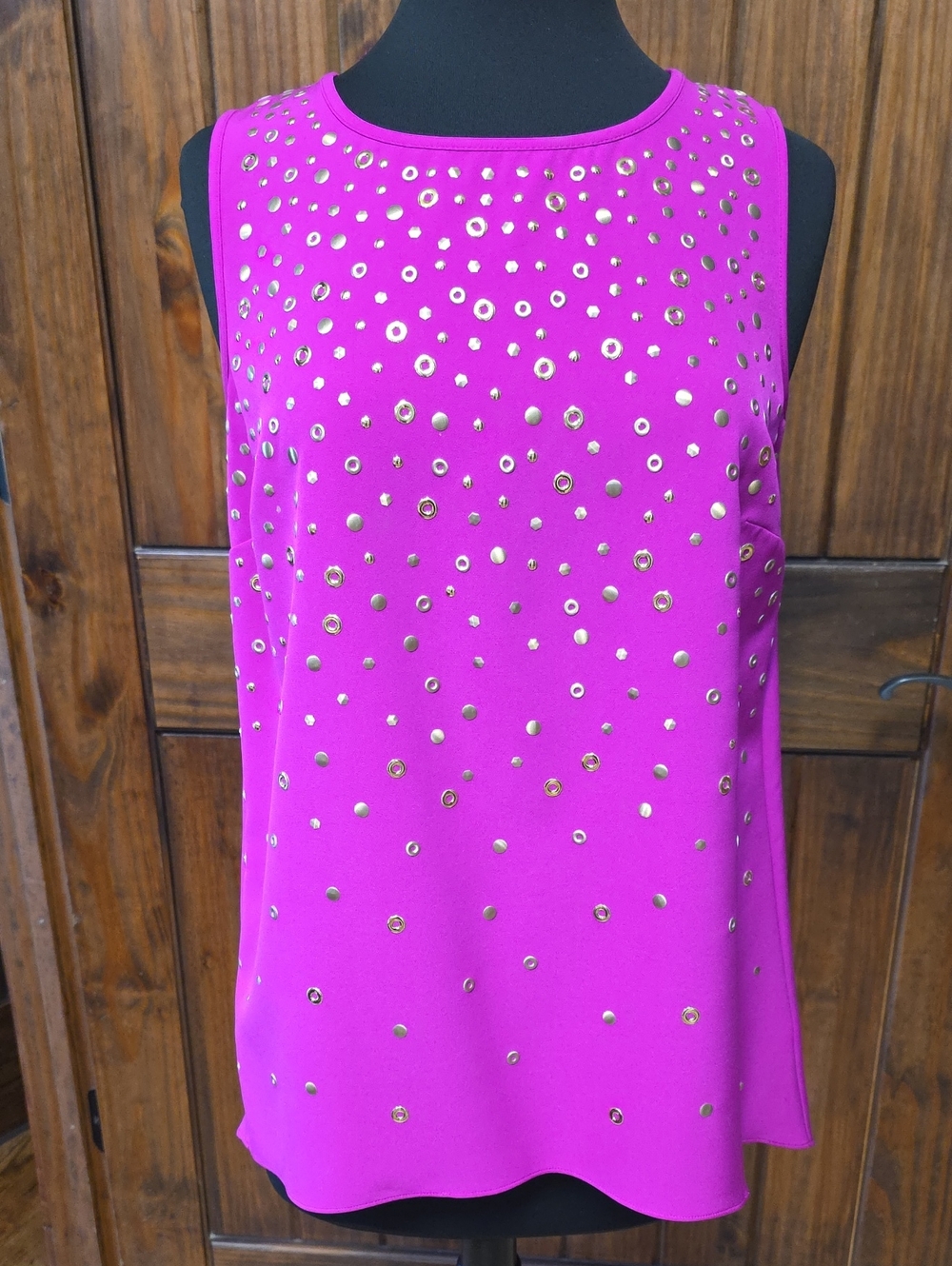 INC International Concepts Fuchsia Shell Top - Size M